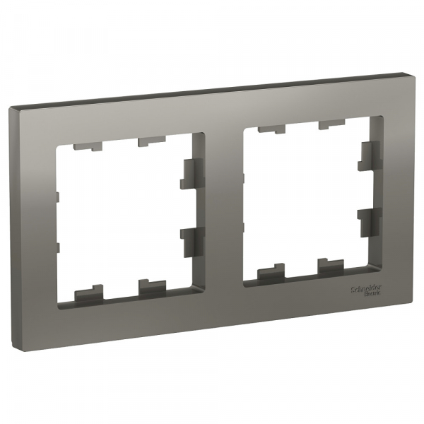 Systeme Electric AtlasDesign Сталь Рамка 2-ая, универсальная