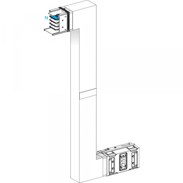 Schneider Electric CANALIS KSA СЕКЦИЯ Z-ОБРАЗНАЯ УГЛОВАЯ НА ЗАК 630А ОГН. A=290 B=700 ДО 1200 C=290