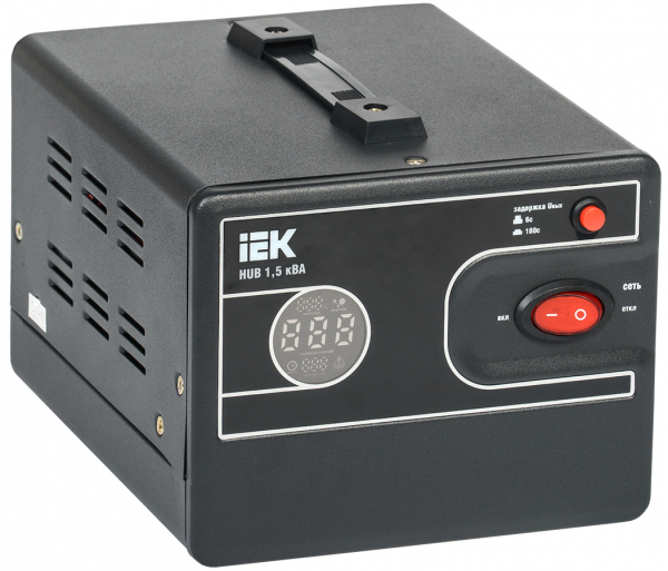 IEK HUB Стабилизатор напряжения 1-ф. переносной 1,5кВА