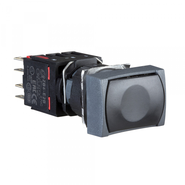 Schneider Electric XB4 Кнопка с возвратом 16мм черная квадратная