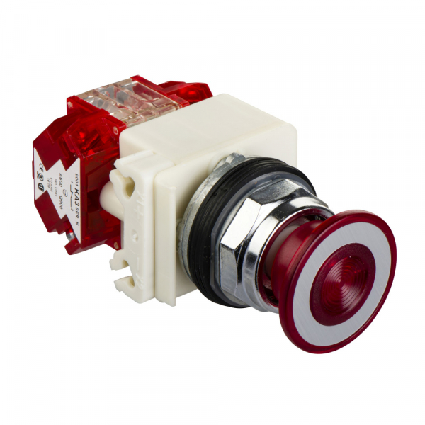 Schneider Electric Кнопка 30мм 120В красная грибовидная (9001KR9P38RH25)