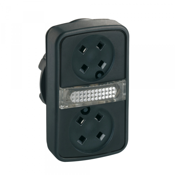 Schneider Electric XB5 Головка кнопки двойная без вставок + LED ZB5AW7A9
