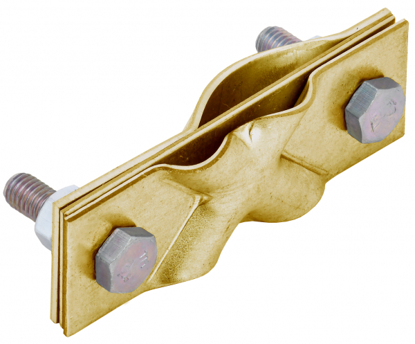 IEK Зажим заземления диагональный стержень-полоса/пруток латунь