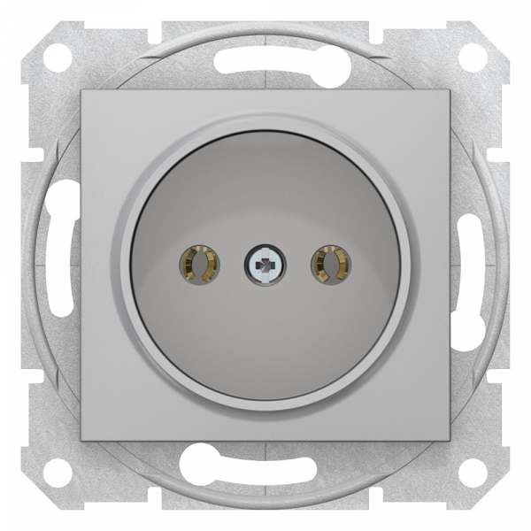 Schneider Electric Sedna Алюминий Розетка 1-я б/з