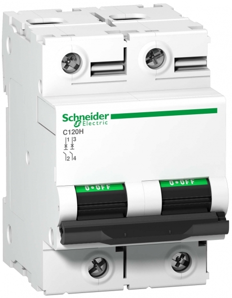 Schneider Electric Acti 9 C120H Автоматический выключатель 2P 80А (C) 15кА