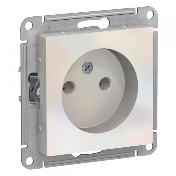 Systeme Electric AtlasDesign Жемчуг Розетка б/з, 16А, механизм