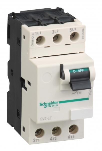 Schneider Electric GV2 Автоматический выключатель с магнитным расцепителем 0,63A, кнопочное управление
