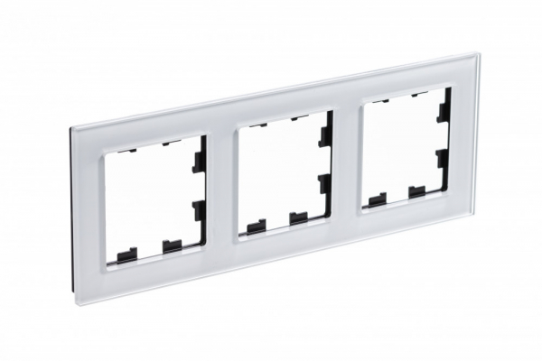 Systeme Electric AtlasDesign Nature Стекло белый Рамка 3-ая