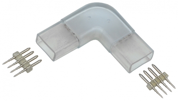 IEK Коннектор угловой 5шт RGB 14мм (разъем-разъем)