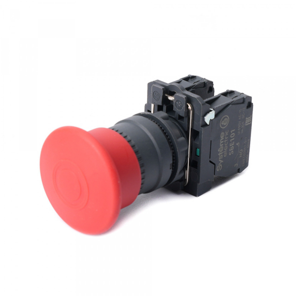 Systeme Electric Кнопка аварийного останова SB5 в сборе 22мм 40мм тяни-толкай пластик 1НО+1НЗ