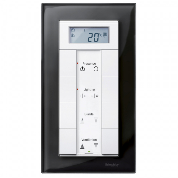 Schneider Electric Merten SM M-Elegance Стекло Черное кальцит Рамка 2-ая без перегородки