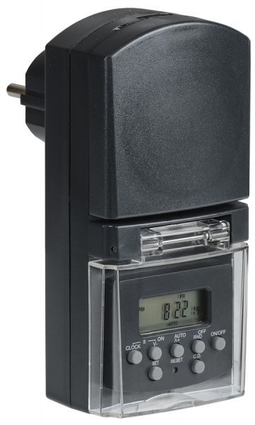 IEK РТЭ-3 Розетка-таймер электронный 1мин 7дн 140on/off 16А IP44