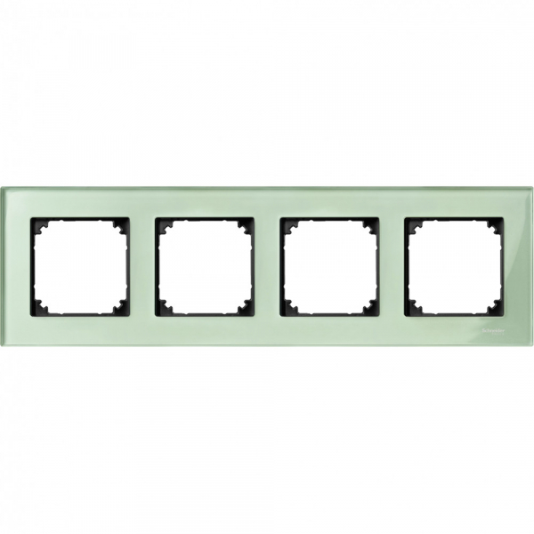 Schneider Electric Merten SM M-Elegance Стекло Зеленое кальцит Рамка 4-ая