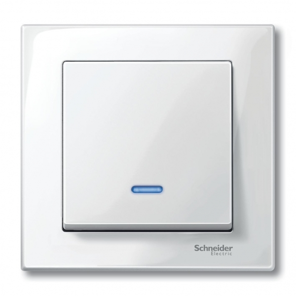 Schneider Electric Merten SM Бел глянец Клавиша 1-ая с подсветкой