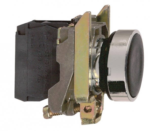 Schneider Electric XB4 Кнопка с возвратом черная 1НО