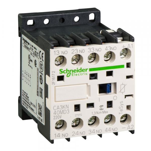 Schneider Electric Auxiliary contactors Промежуточное реле 3НО+1НЗ, цепь управления 220В DC (CA3KN31MD3)