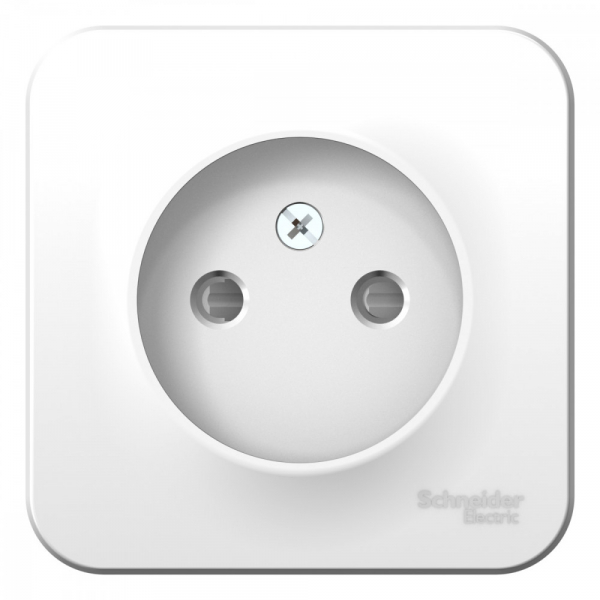 Systeme Electric Blanca наруж Бел Розетка б/з со шторками 16А, 250В, изолир. пластина