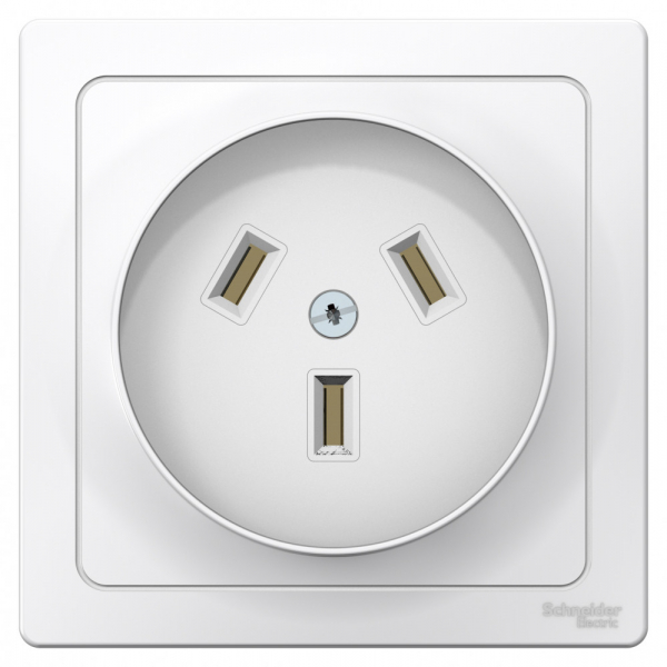 Systeme Electric Blanca внутр Бел Розетка силовая 2Р+N, 32А, 250В