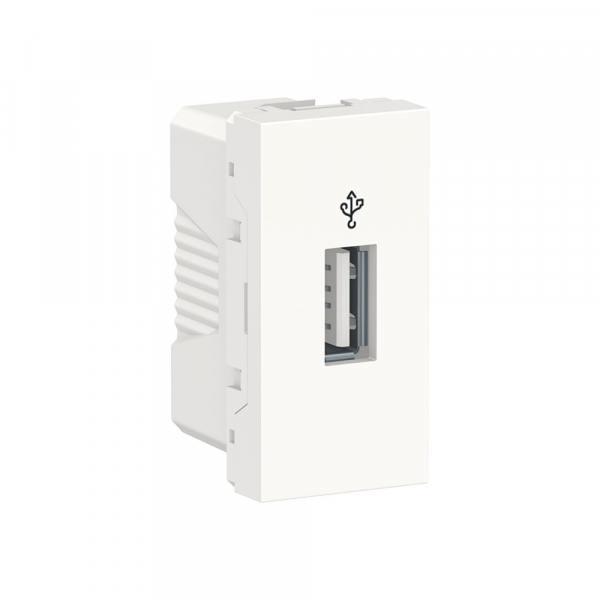 Schneider Electric Unica Modular Бел Розетка USB, 1 модуль