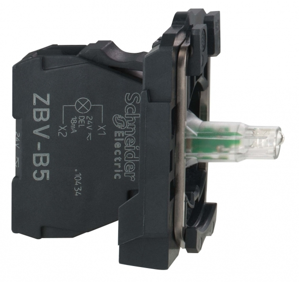 Schneider Electric XB5 Блок подсветки светодиодный желтый для кнопок и переключателей XB4, XB5