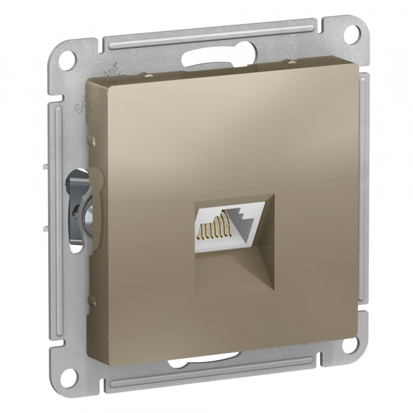 Systeme Electric AtlasDesign Шампань Розетка компьютерная RJ45, механизм