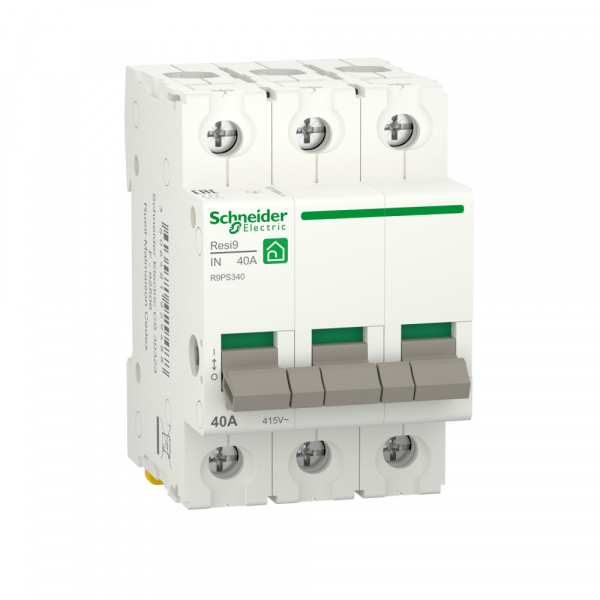 Schneider Electric RESI9 Выключатель нагрузки (мод. рубильник) 40А 3P