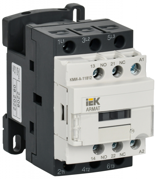 IEK ARMAT Контактор КМИ-А-11812 LC1D 18А 110В/АС3 1НО/1НЗ