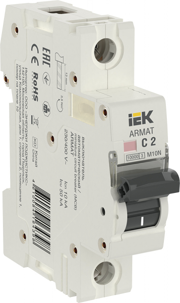 IEK ARMAT Автоматический выключатель M10N 1P C 2,5А