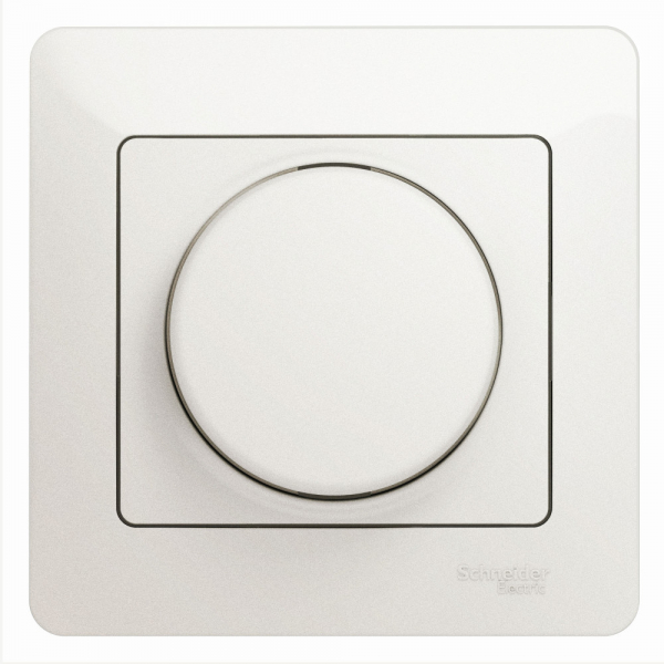 Systeme Electric Glossa Перламутр Светорегулятор (диммер) поворотный, 300Вт (в сборе)