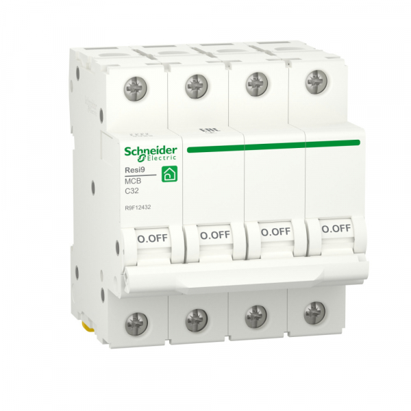 Schneider Electric RESI9 Автоматический выключатель (АВ) С 32А 4P 6000A