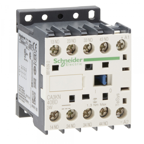 Schneider Electric Промежуточное реле 4НО, цепь управления 24В постоянного тока, винтовой зажим