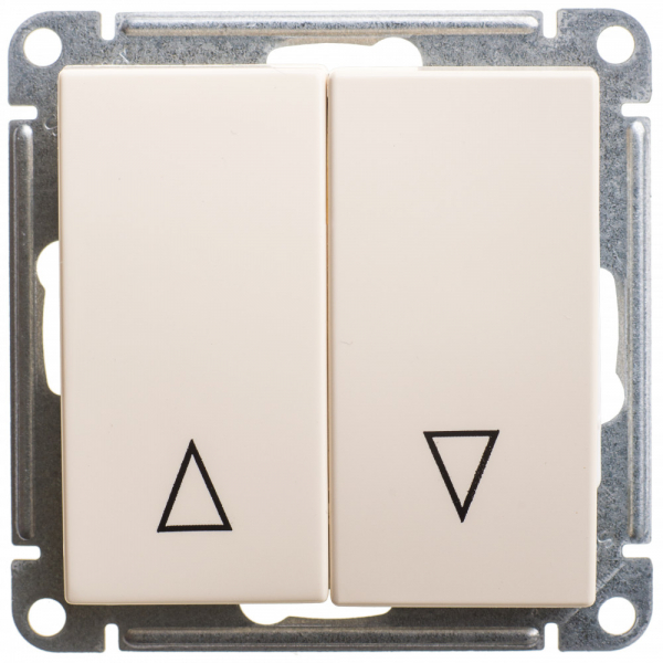 Systeme Electric Wessen 59 Беж Выключатель 2-клавишный, с мех. блокировкой для жалюзи