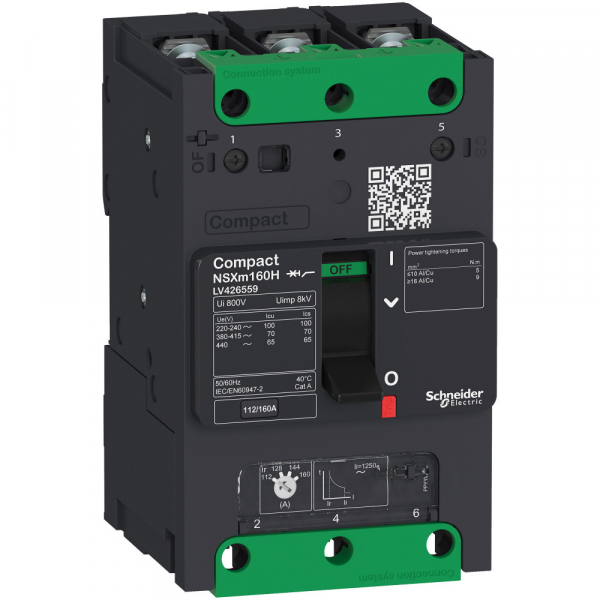 Schneider Electric Compact NSXm Автоматический выключатель 3P 70kA TM16D каб.наконеч./шины
