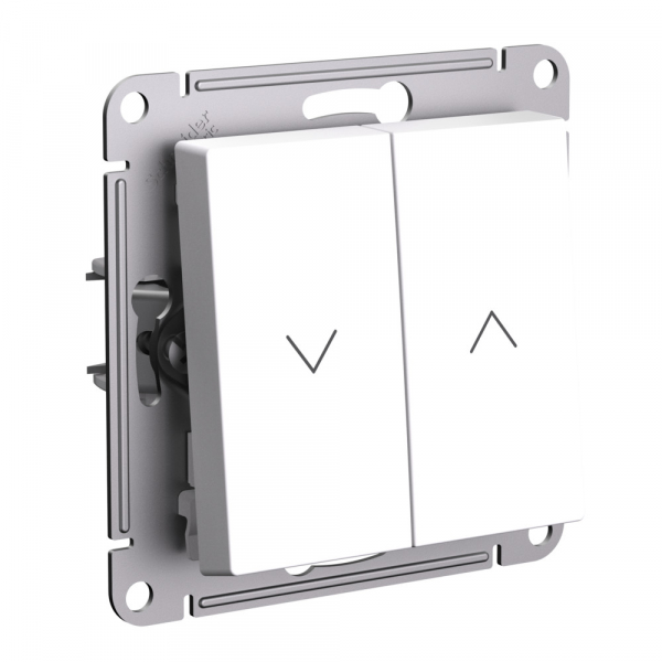 Systeme Electric AtlasDesign Белый Выключатель 2-клавишный жалюзи, 10А, механизм