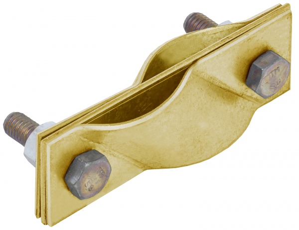 IEK Зажим заземления диагональный стержень-стержень латунь