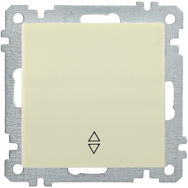 IEK ВС10-1-2-Б Выключатель  одноклавишный  проходной 10А BOLERO кремовый