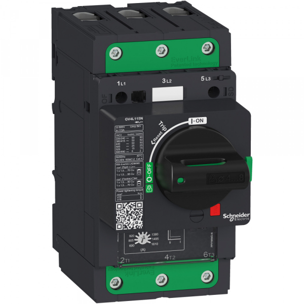 Schneider Electric Автоматический выключатель GV4L с магнитным расцепителем 25A 50kA зажим Everlink