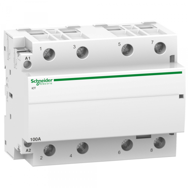 Schneider Electric Acti 9 iCT100A Контактор модульный 4НО 220/240В АС