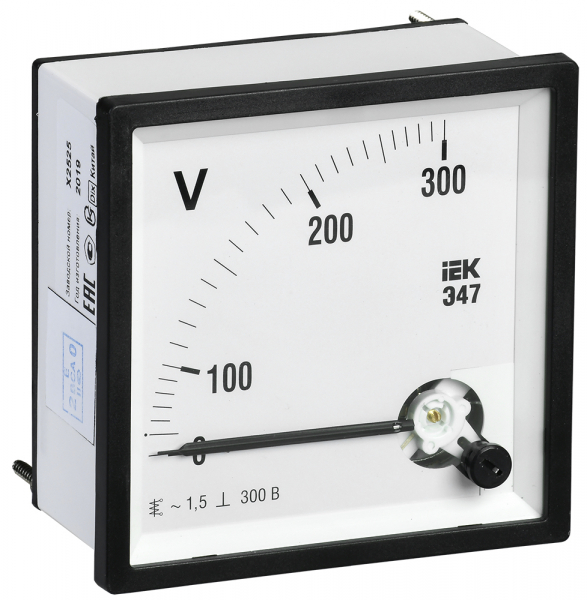 IEK Вольтметр Э47 300В кл. точн. 1,5 72х72мм