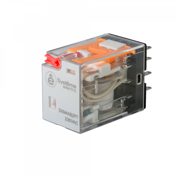 Systeme Electric Реле 10A 2CO 230VAC тест кнопка LED