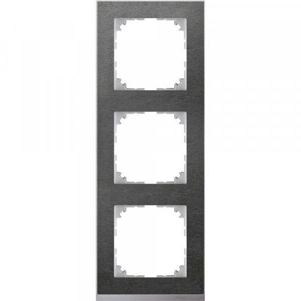 Schneider Electric Merten SM M-Pure Decor Сланец/Алюминий Рамка 3-ая