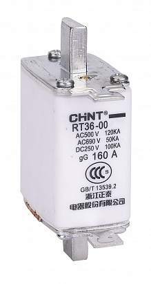 CHINT Плавкая вставка предохранителя RT36-0-160, габарит 0, 100А