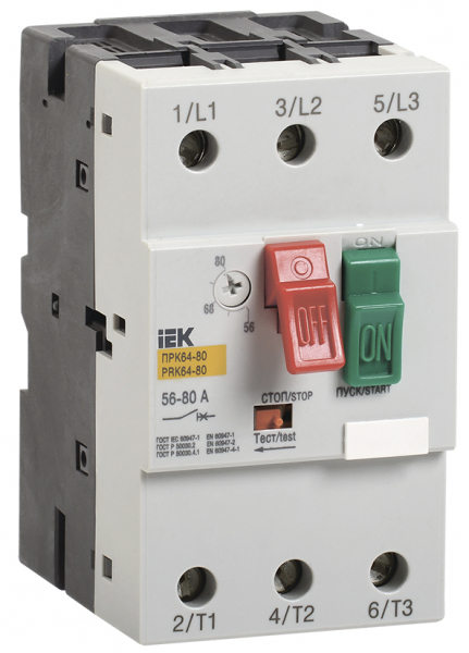 IEK Пускатель ПРК64-63 In=64A Ir=40-63A Ue 660В