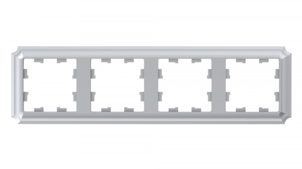 Systeme Electric AtlasDesign Antique Алюминий Рамка 4-ая, универсальная