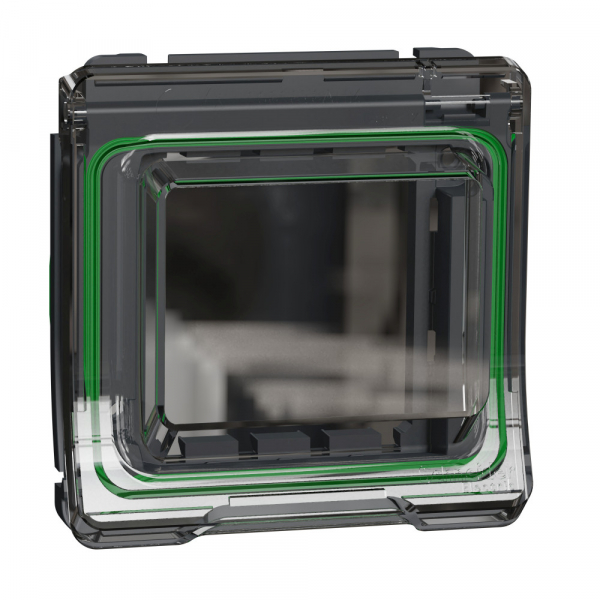 Schneider Electric MUREVA STYL IP55 АНТРАЦИТ Накладка с крышкой для механизмов Unica New, Altira