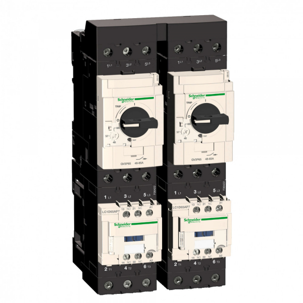 Schneider Electric GV3 Силовая шина 3P 115А для 2-х автоматических выключателей GV3Р