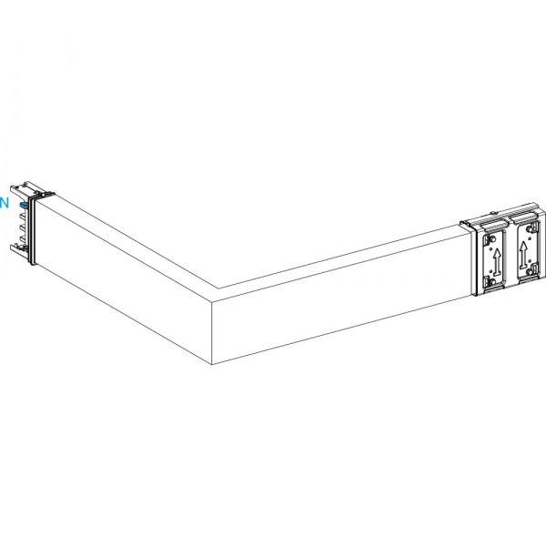 Schneider Electric CANALIS KSA СЕКЦИЯ УГЛОВАЯ ГОРИЗ. НА ЗАКАЗ 250А (250 - 750) x (250 - 750)