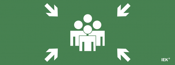 IEK Этикетка самокл. 350х130мм "Место сбора"