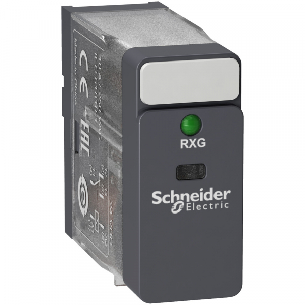 Schneider Electric Реле промежуточное, 10А, 1С/О,=12В, LED