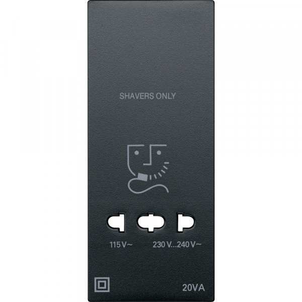 Schneider Electric Merten SM Антрацит Центральная плата розетки для электробритвы